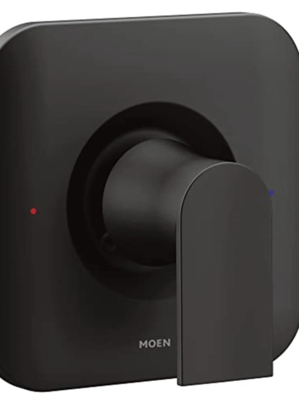 Open Box  Genta LX Matte Black Pressure Balancing Modern Shower Lever Handle
